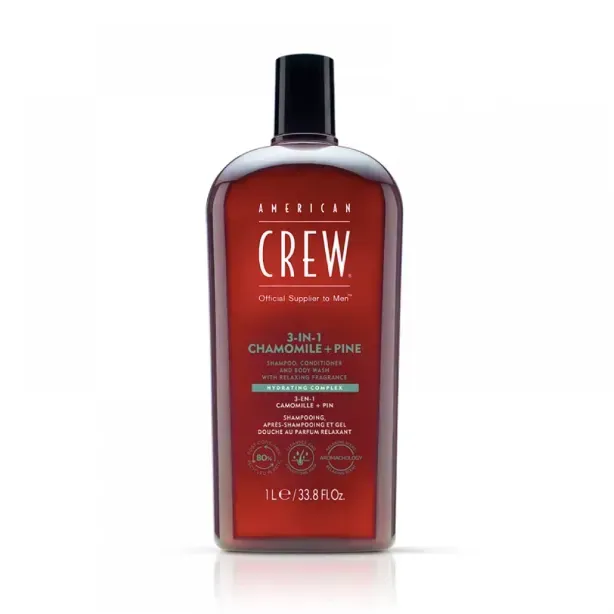 American Crew средство 3 в 1 Chamomile + Pine Shampoo Conditioner and Body Wash — купить в Украине